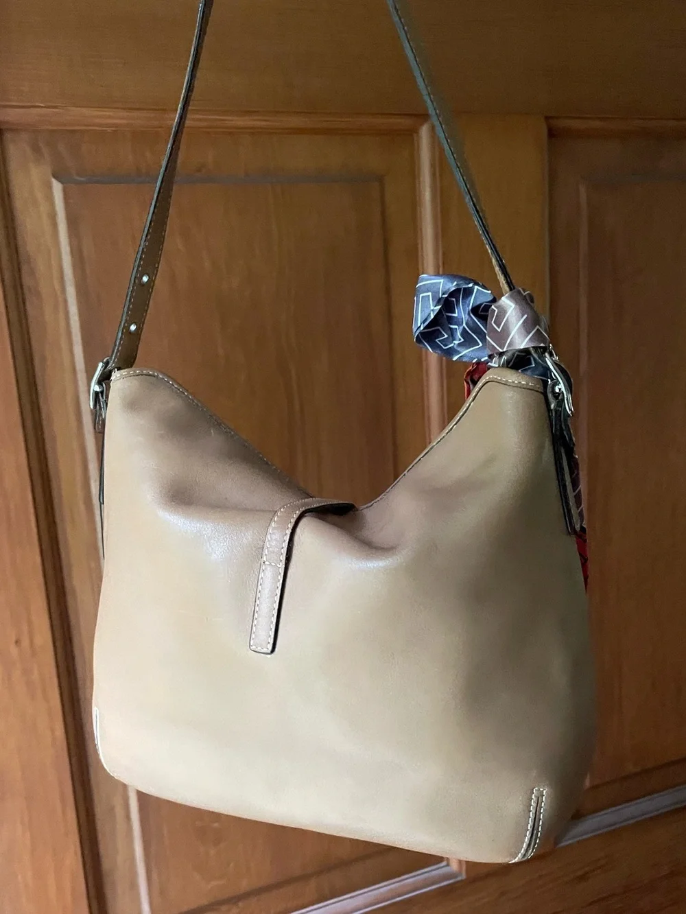 🍎Coach 9266 hamptons leather slouchy buckle hobo🍅